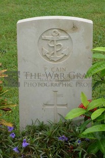 TRINCOMALEE WAR CEMETERY - CAIN, PETER